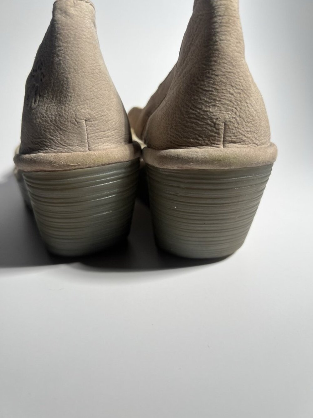 Fly London Yadi Leather Wedge Shoes Olive Green Women’s EU 38 US 7.5 - Picture 7 of 14